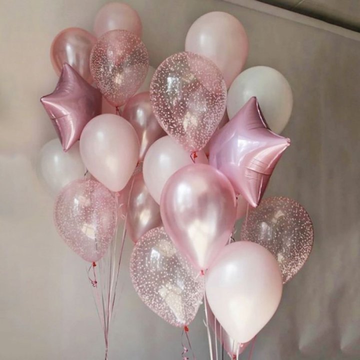 Фонтаны шаров "Розовый" в Братске