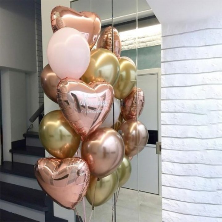 Фонтан шаров "От сердечка" в Братске