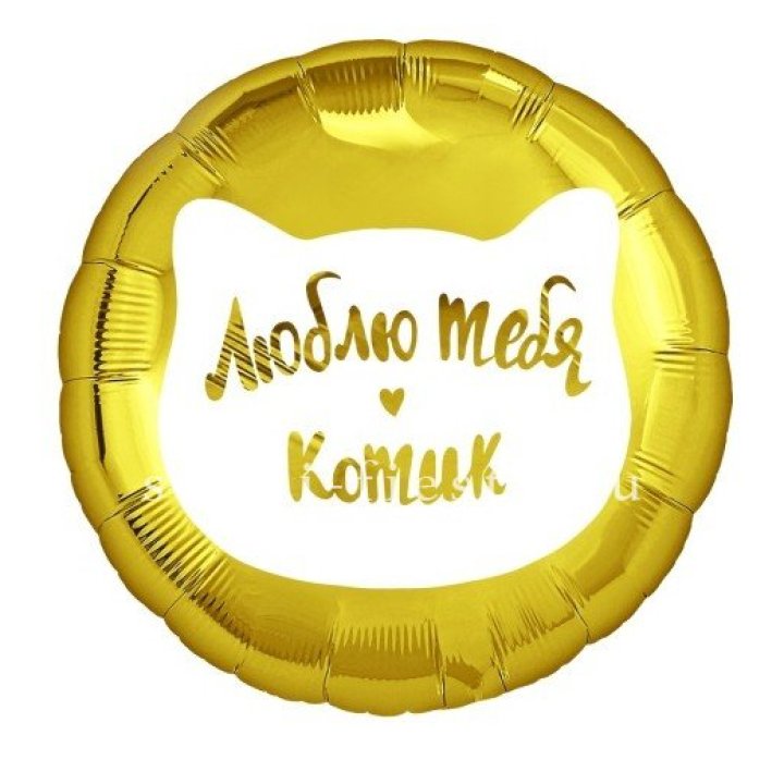 Фольгированный шар "Люблю тебя, Котик" в Братске