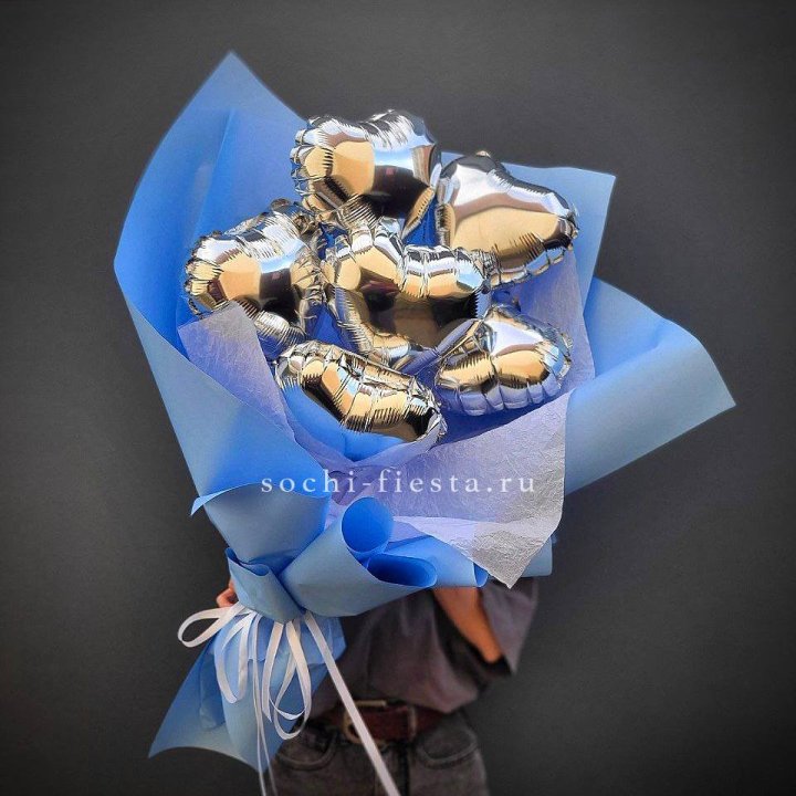 Букет из шаров сердец  №2 в Братске