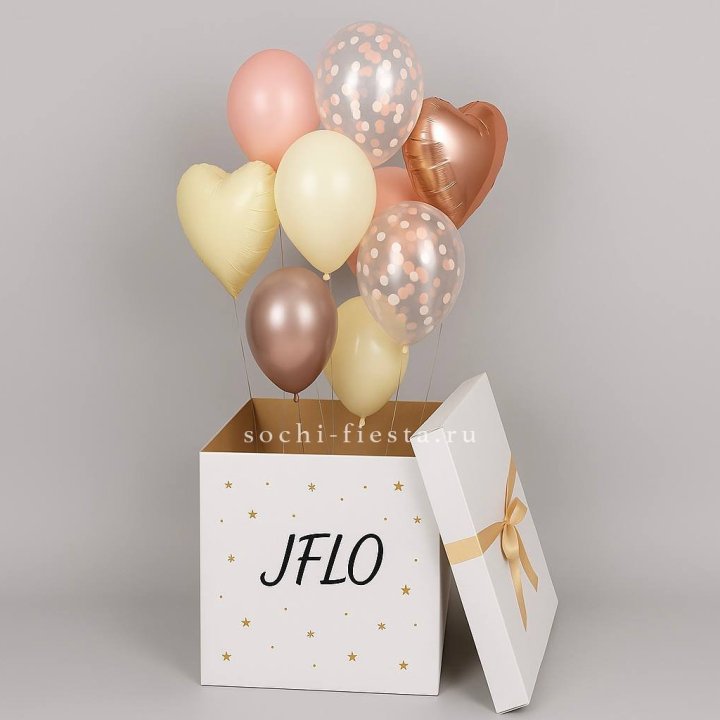 Коробка-сюрприз с шарами №2 в Братске