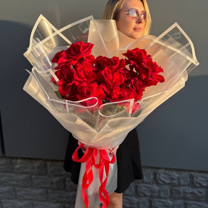  Букет  высоких роз 15 шт в Братске