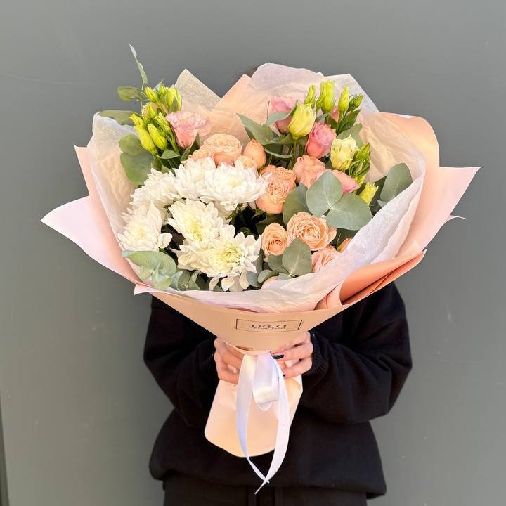 Букет "Персиковая нежность" в Братске