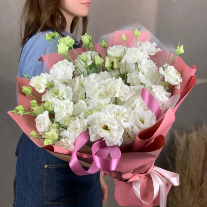 Букет эустом "Пудра" в Братске