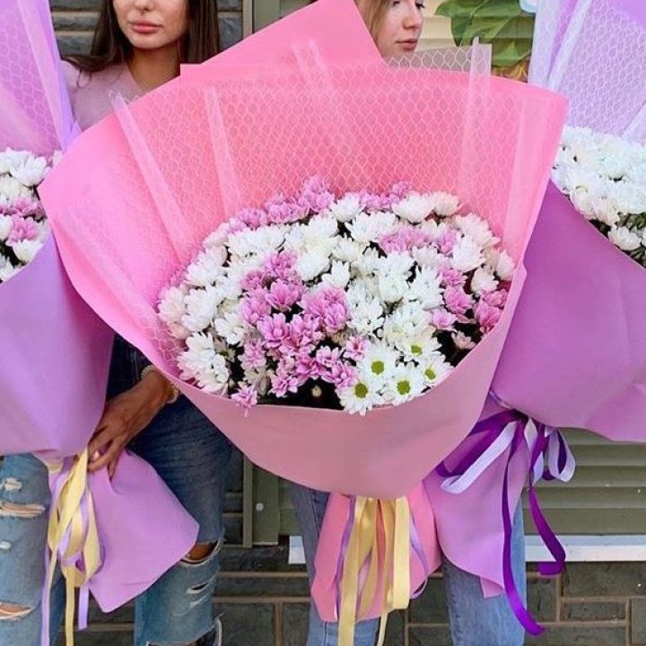 Букет хризантем №3 в Братске