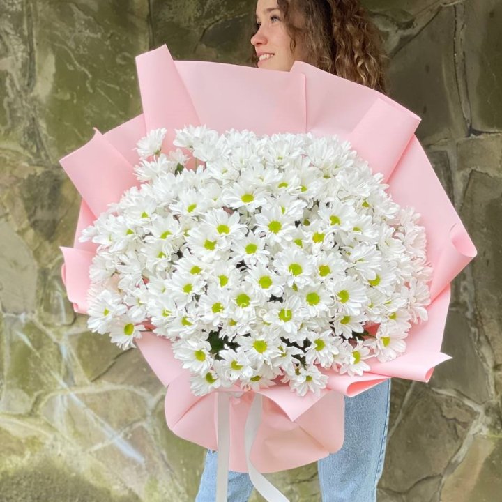  Букет хризантем "Крем" в Братске