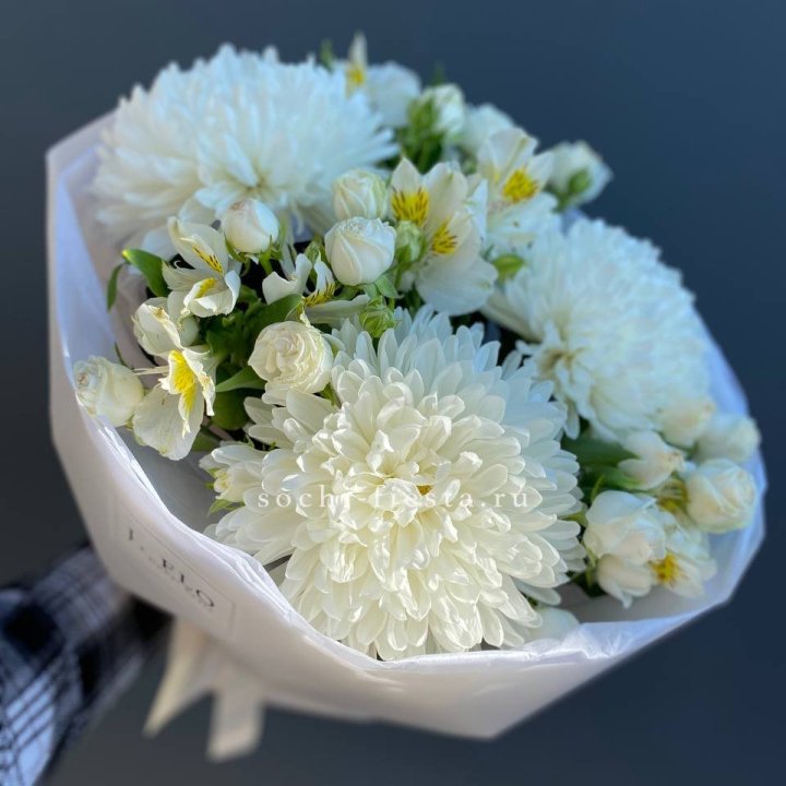 Букет из хризантем "Миранда" в Братске