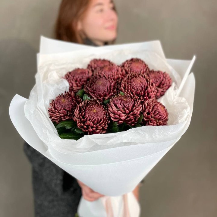 Букет хризантем "Касиопия" в Братске