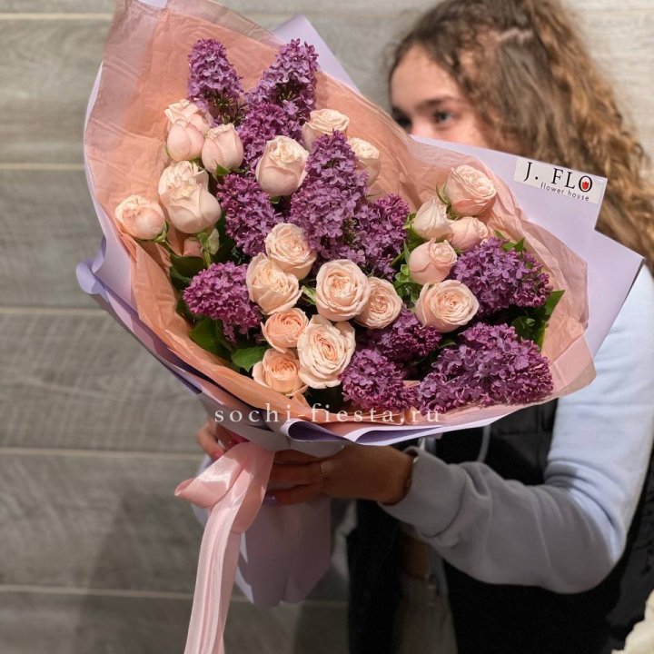 Букет "Лиловая весна" в Братске