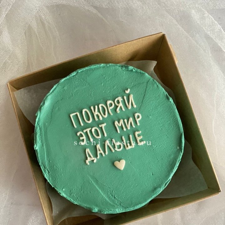 Бенто-торт "Покоряй этот мир" в Братске