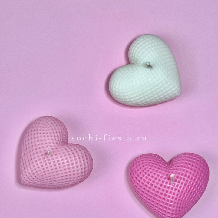 Набор свеч сердец в Братске