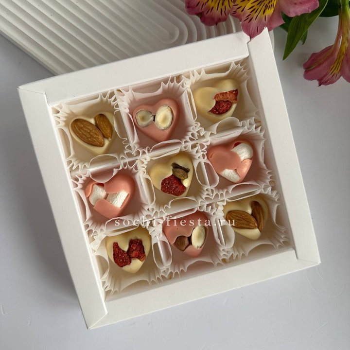 Набор конфет из бельгийского шоколада Сердца в Братске