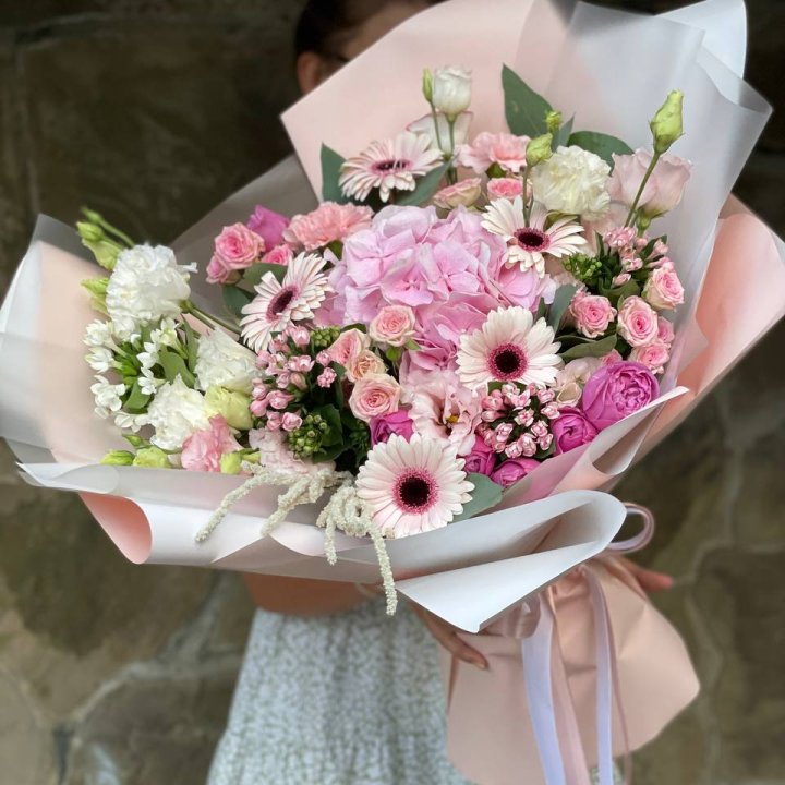 Авторский букет Пич в Братске