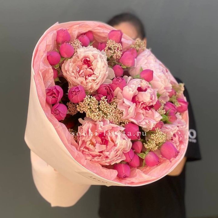  Букет с пионами "Преференс" в Братске