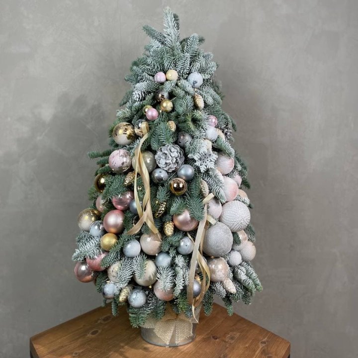 Новогодняя ёлка из веток датского нобилиса в Братске