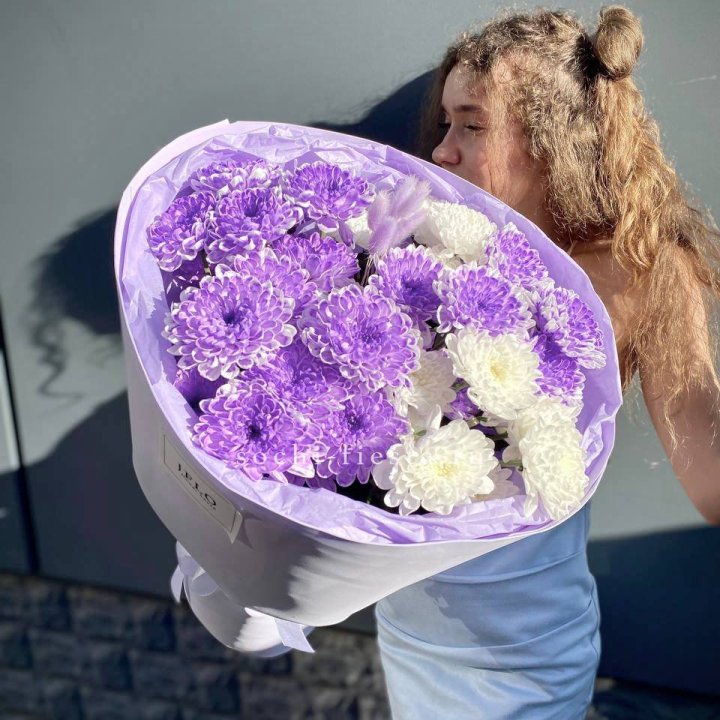  Букет хризантем "Сирена" в Братске