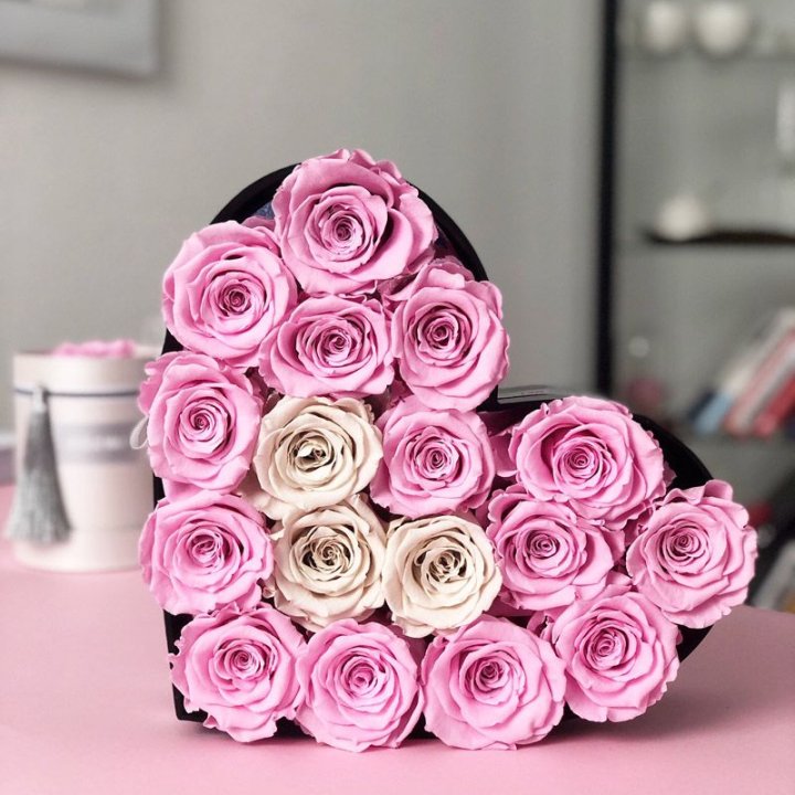 Сердце из роз в Братске