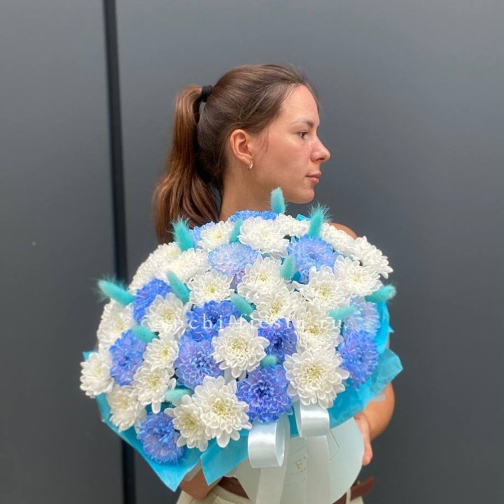  Коробочка  хризантем и лагуруса в Братске