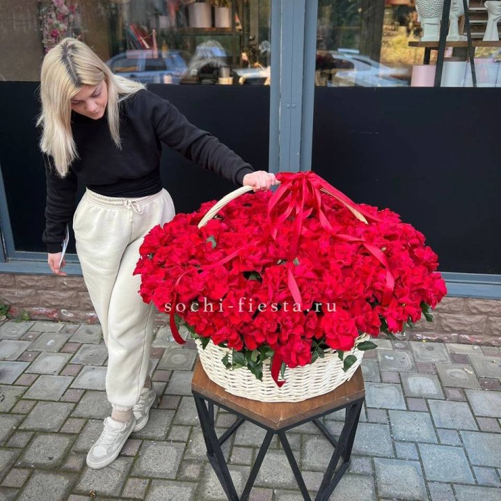 201 французская красная роза в Братске