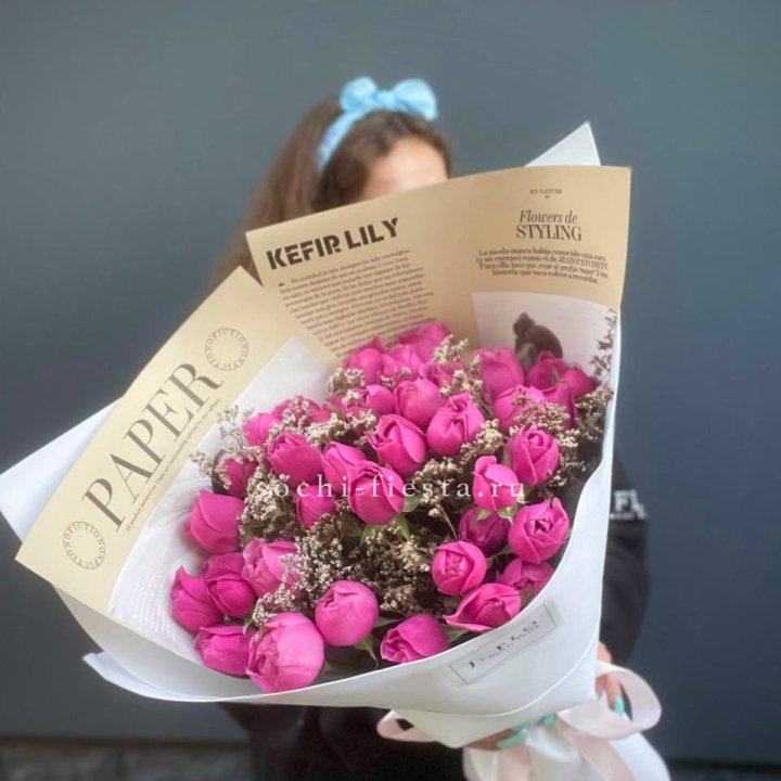 Пионовидные розы баблс №3 в Братске