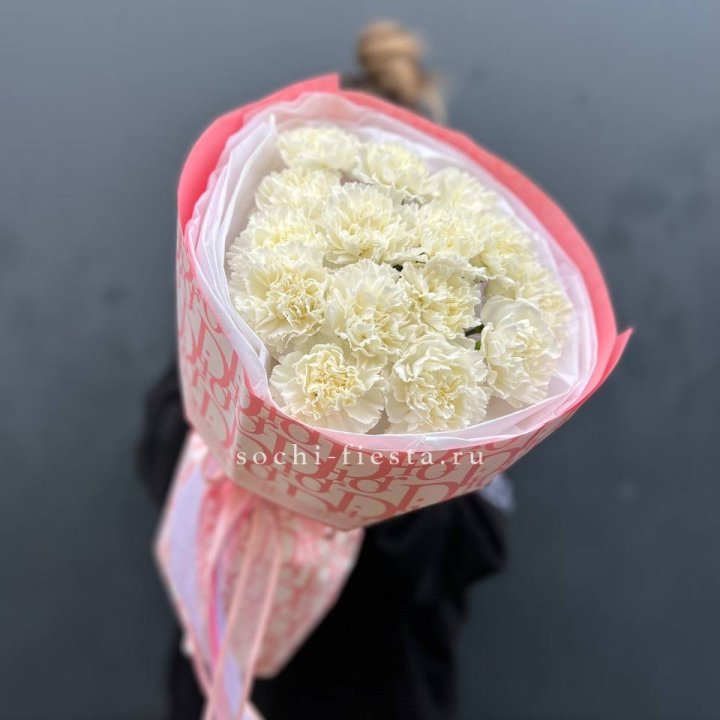 Белые диантусы №2 в Братске