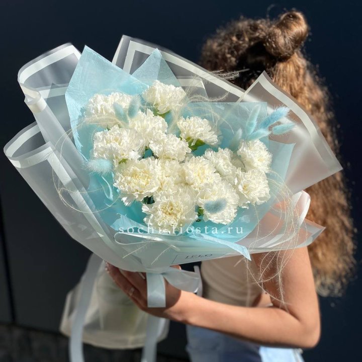 Воздушный букет из диантусов  в Братске