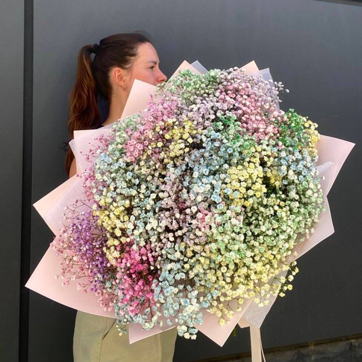 Пышный букет из гипсофил  в Братске