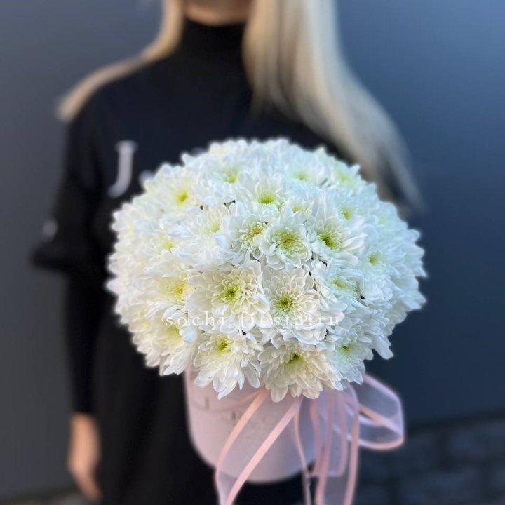 Коробка с хризантемами №1 в Братске