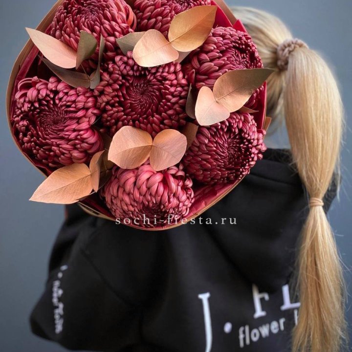 Хризантемы "Голд шоколад" в Братске