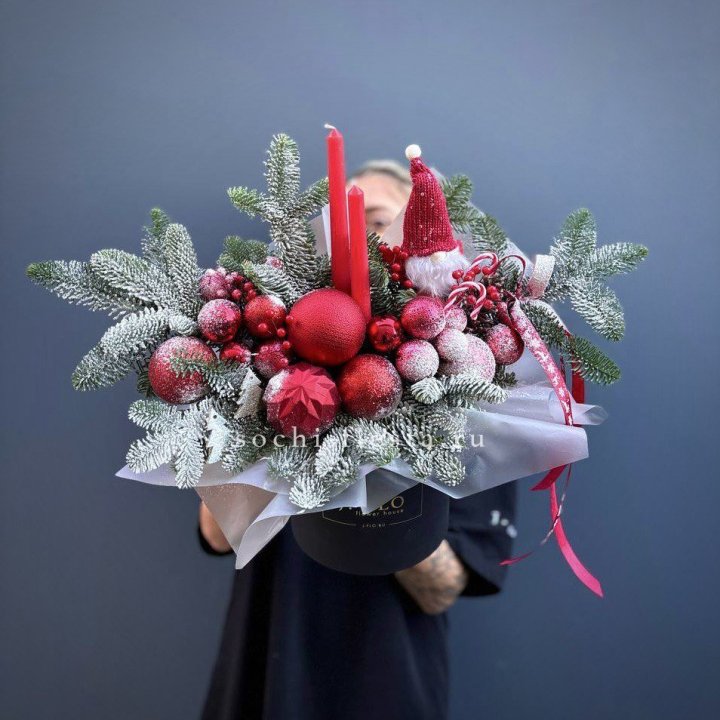 Композиция "Мери крисмас ред" в Братске