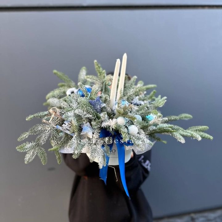 Новогодняя композиция в коробке  в Братске