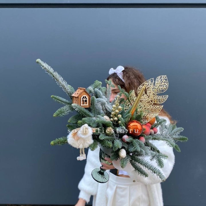 Композиция в бокале огненная  в Братске