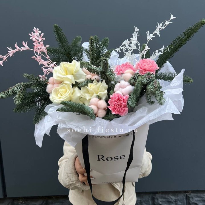 Цветочная сумка с нобилисом в Братске