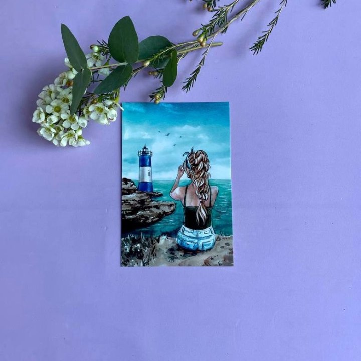 Открытка к букету "Океан" в Братске