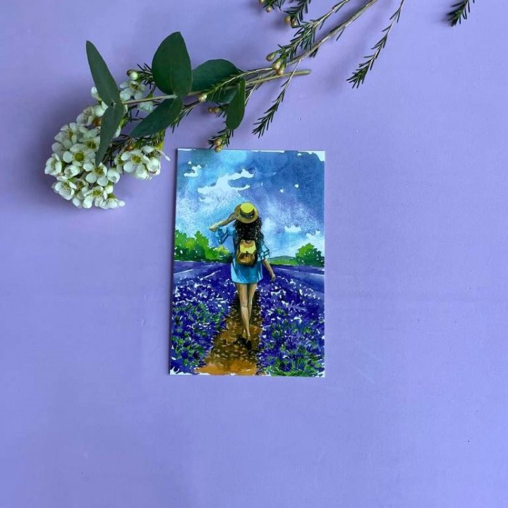 Открытка к букету "Цветочная дорога" в Братске