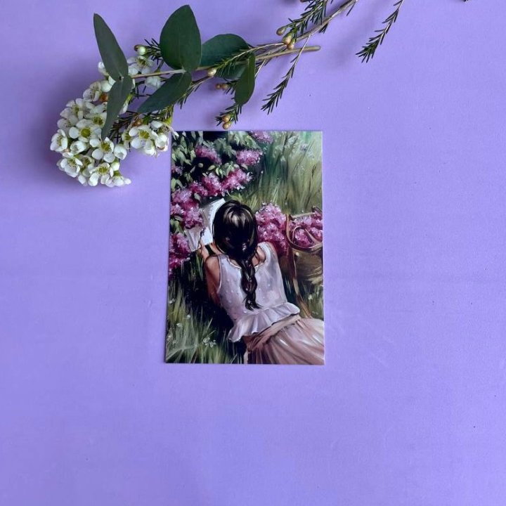 Открытка к букету "Среди пионов" в Братске