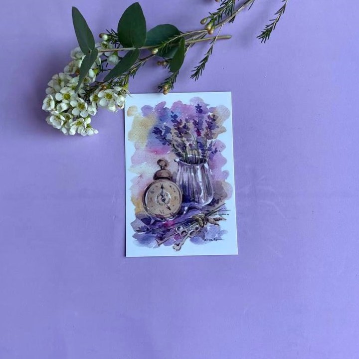 Открытка к букету "Часы" в Братске