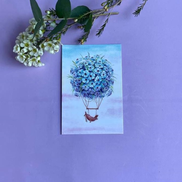 Открытка к букету "Флоростат" в Братске