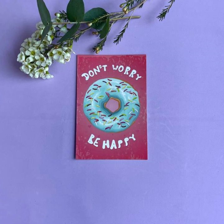 Открытка к букету "Не волнуйся..." в Братске