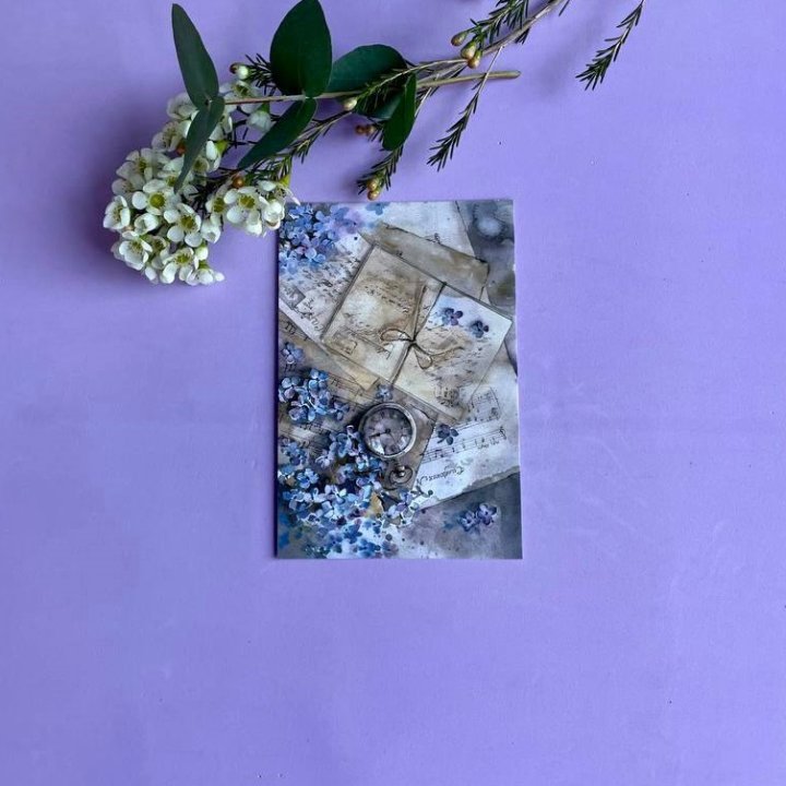 Открытка к букету "Время" в Братске