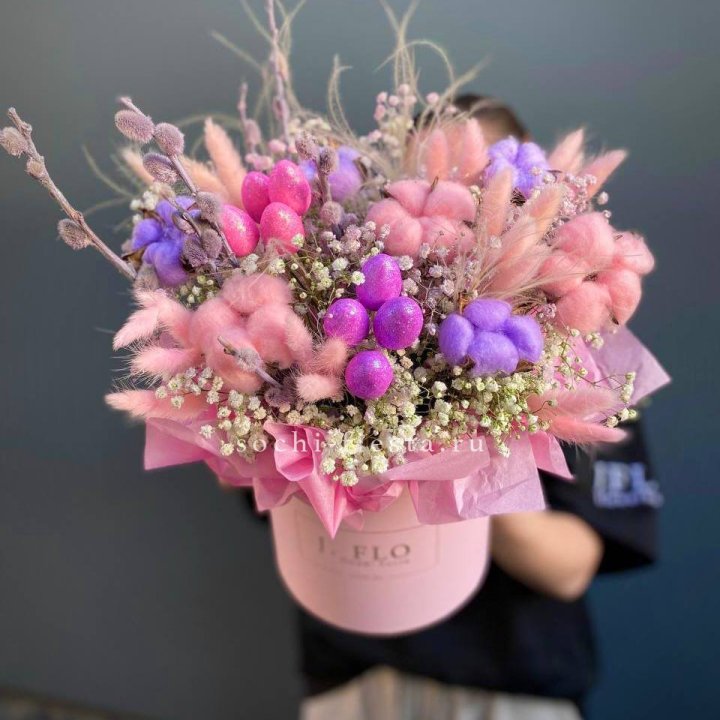 Сухоцветы в коробке  в Братске