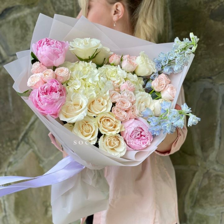 Букет с пионами "Богема" в Братске