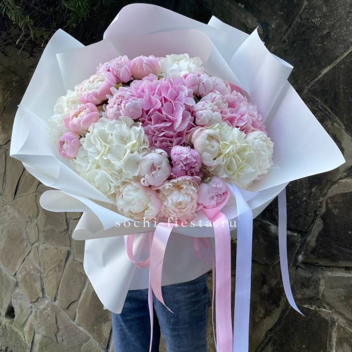 Букет "Пионы и Гортензии" в Братске