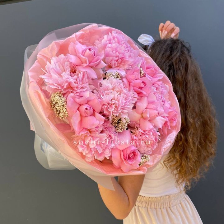  Букет с пионами "Пинки" в Братске