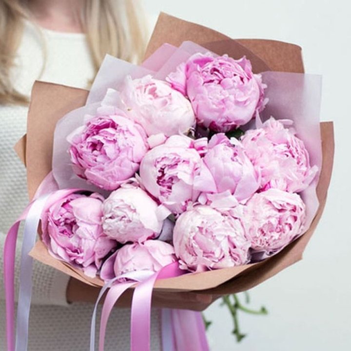 11 нежных пионов в Братске