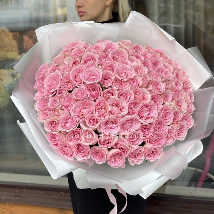 101 нежно-розовая роза в Братске