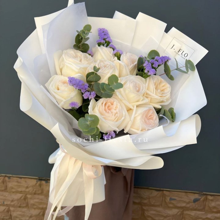 Букет из роз Вайт охара в Братске