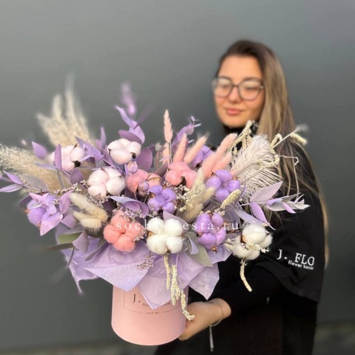 Авторский бокс с сухоцветами №4 в Братске