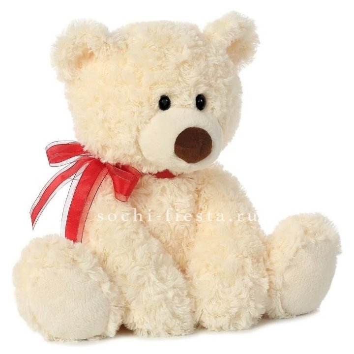 Белый плюшевый мишка  в Братске