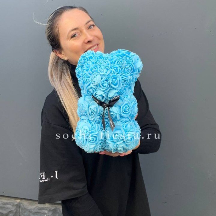 Игрушка медведь голубая в Братске